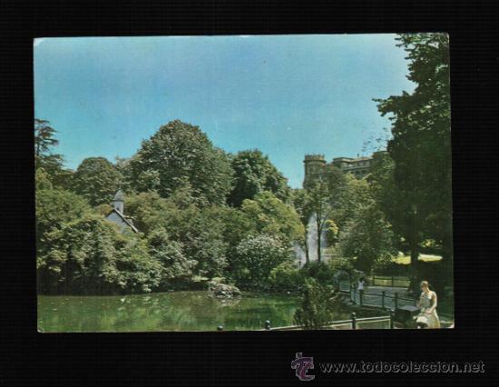 Postales: POSTAL DE BILBAO - ESTANQUE DEL PARQUE - Foto 1