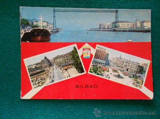 Postales: postal de bilbao escrita a&ntilde;o 64 - Foto 1