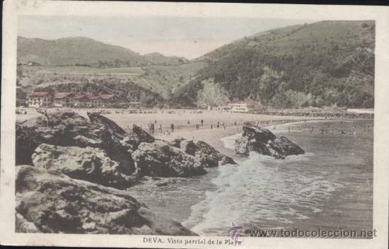 Postales: DEVA (GUIPUZCOA).- VISTA PARCIAL DE LA PLAYA - Foto 1