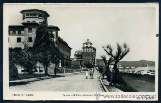 Postales: FUENTERRABIA : Manipel - Paseo del Generalisimo Franco. Fotografica