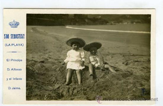 Postales: POSTAL EPOCA ALFONSO XIII PRINCIPE ALFONSO E INFANTE JAIME