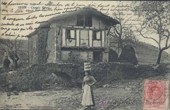 Postales: IR&Uacute;N (GUIPUZCOA).- CASERIO URETA - Foto 1