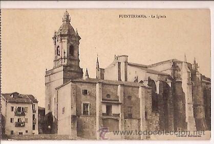 Postales: ANTIGUA POSTAL FUENTERRABIA LA IGLESIA - Foto 1