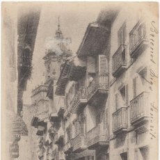 Postales: FUENTERRABIA.- CALLE MAYOR. (C.1900).
