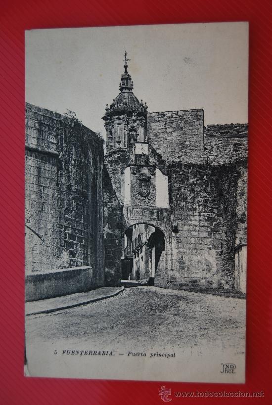Postais: POSTAL ANTIGUA DE FUENTERRABIA: PUERTA PRINCIPAL
