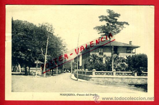 Postales: POSTAL MARQUINA, ALAVA, PASEO DEL PRADO,   P73271