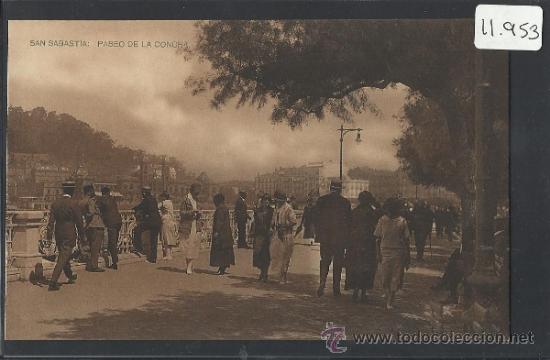 Cartoline: SAN SEBASTIAN - PASEO DE LA CONCHA  - FOT. HAUSER Y MENET-  (11.953)