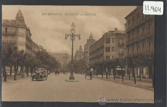 Postcards: SAN SEBASTIAN - AVENIDA DE LA LIBERTAD - FOT. HAUSER Y MENET-  (11.964)