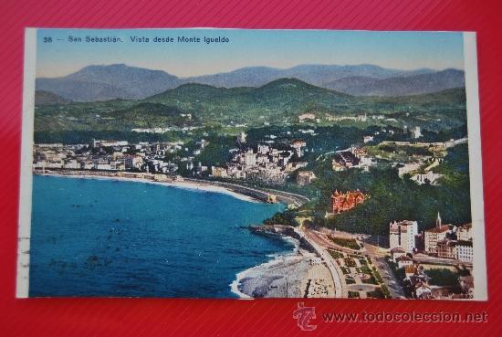 Postkarten: POSTAL DE SAN SEBASTIAN: VISTA DESDE MONTE IGUELDO