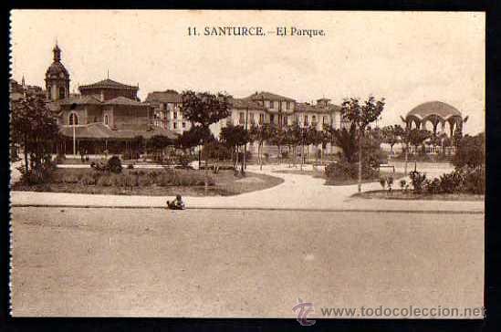 Postales: 11 Santurce. El Parque. No circulada. - Foto 1