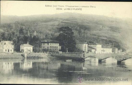 Postales: DEVA (GUIPUZCOA).- LA R&Iacute;A Y PUENTE - Foto 1