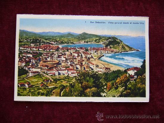 Postales: Postal 1 San Sebastian. Guip&uacute;zcoa. Fot. Galarza. Vista general desde el monte Ulia..