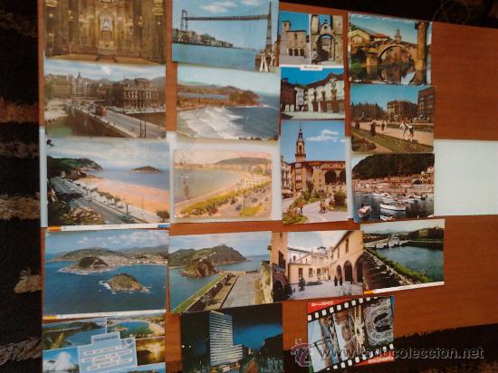 Postales: postales de san sebastian la mayoria, alguna bilbao etec. pais vasco lote de 18