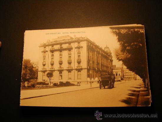 Postales: SAN SEBASTIAN. Hotel Mar&iacute;a Cristina. Hauser y Menet.