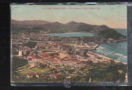 Postcards: TARJETA POSTAL DE SAN SEBASTIAN. 1. VISTA GENERAL DESDE EL MONTE ULIA. GALARZA.