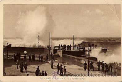 Postales: 95. - San Sebasti&aacute;n - El Rompe Olas - Foto 1