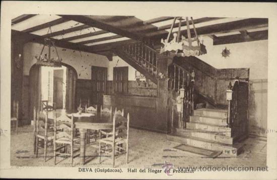 Postales: DEVA (GUIPUZCOA).- HALL DEL HOGAR DEL PRODUCTOR - Foto 1