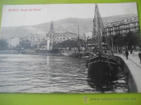 Postales: Bilbao. Muelle del Arenal. Thomas. Postal sin circular - Foto 1