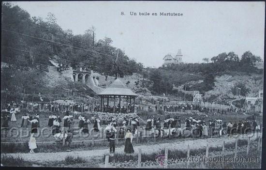 Postais: POSTAL MARTUTENE SAN SEBASTIAN UN BAILE . ca a&ntilde;o 1910-20 .