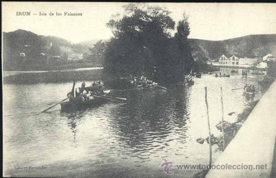 Postales: IR&Uacute;N (GUIPUZCOA).- ISLA DE LOS FAISANES - Foto 1