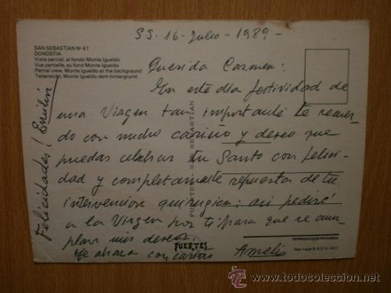 Postales: SAN SEBASTIAN. DONOSTIA. - Foto 2
