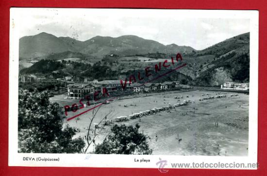 Postales: POSTAL DEVA, GUIPUZCOA, LA PLAYA,  P78361 - Foto 1