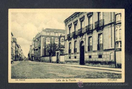 Postales: Postal de VITORIA: Calle de la Florida (Ed. Lib. General) - Foto 1