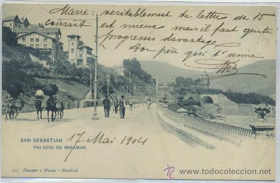 Postales: POSTAL ANTIGUA DEL PAIS VASCO. SAN SEBASTIAN. PALACIO DE MIRAMAR   P-PV-1414