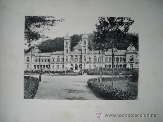 Postales: LAMINA FOTO HAUSER Y MENET 1891, SAN SEBASTIAN EL CASINO
