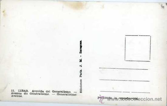 Postales: POSTAL EIBAR AVENIDA DEL GENERALISIMO - Foto 2