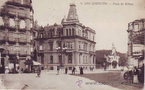 Postcards: SAN SEBASTIAN. Plaza de Bilbao (6).