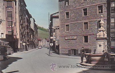 Postales: POSTAL EIBAR CALLE DE LA ESTACION - Foto 1