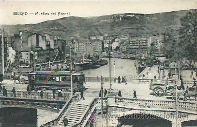 Postales: Bilbao. Muelles del Arenal. - Foto 1