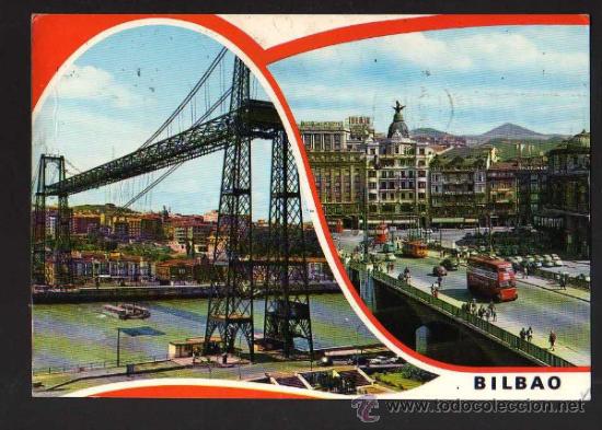 Postales: Bilbao. Circulada 1974 - Foto 1