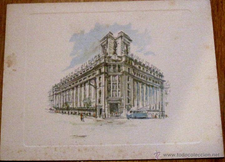 Postales: POSTAL FELICITACI&Oacute;N PRIMER CENTENARIO 1857-1957 BANCO DE BILBAO