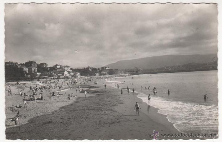 Postales: ALGORTA.- VIZCAYA. Playa de Ereaga - Foto 1