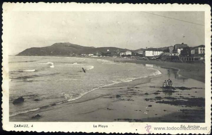 Postales: ZARAUZ (GUIPUZCOA).- LA PLAYA - Foto 1