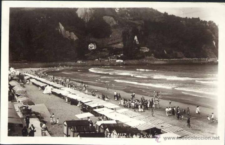Postales: ZARAUZ (GUIPUZCOA).- LA PLAYA - Foto 1