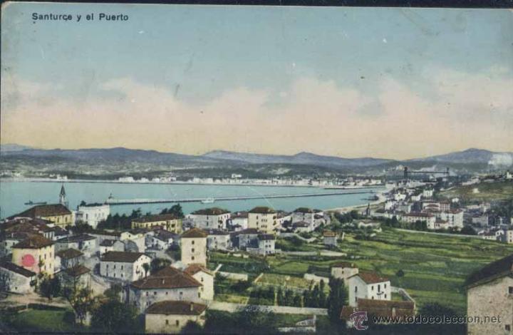 Postales: SANTURCE Y EL PUERTO (VIZCAYA) - Foto 1