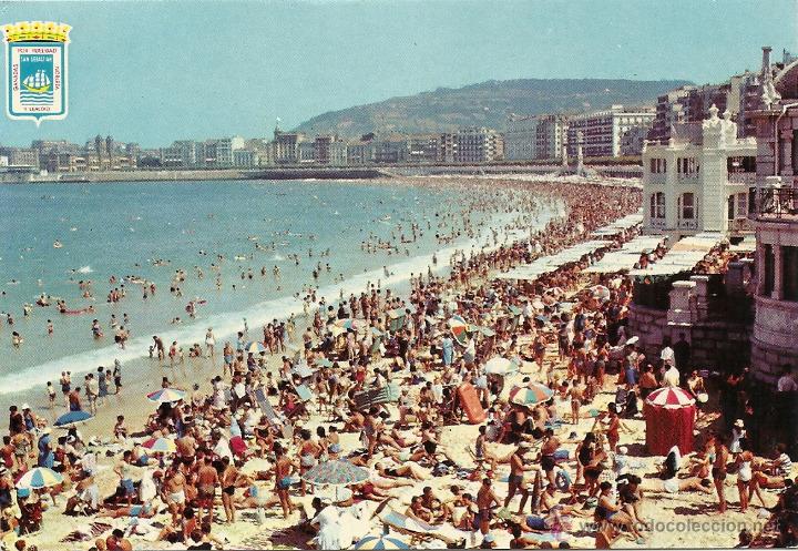 Postales: SAN SEBASTIAN N&ordm; 9, PLAYA DE LA CONCHA, EDICIONES DARVI VILLACAMPA.