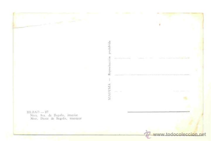 Postales: Bilbao -  Ntra Sra de Bego&ntilde;a - Foto 2
