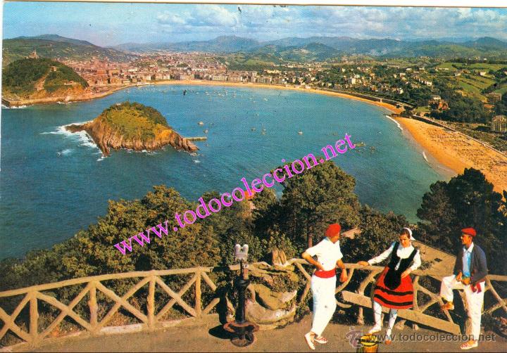 Postais: SAN SEBASTIAN / DONOSTI - VISTA DESDE EL MONTE IGUELDO / IGELDO (POSTAL DE 1981)