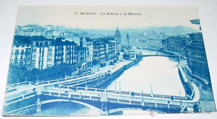 Postkarten: ANTIGUA POSTAL DE BILBAO- LA RIBERA Y LA MERCED-GRAFOS- NO CIRCULADA