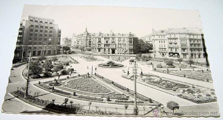 Postkarten: ANTIGUA POSTAL DE BILBAO- PLAZA DE FEDERICO MOYUN-EDICIONES GARCIA GARRABELLA- CIRCULADA CON SELLO