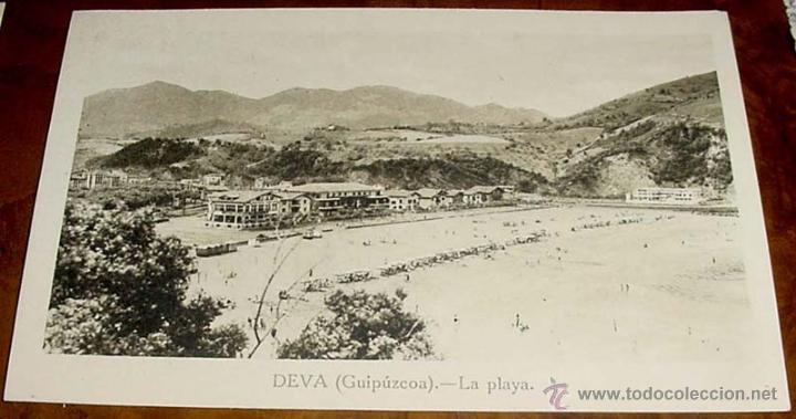 Postales: ANTIGUA  POSTAL DE DEVA (GUIPUZCOA) . LA PLAYA - MANIPEL - SIN CIRCULAR - Foto 1