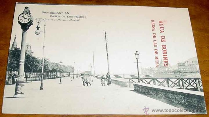 Postcards: ANTIGUA POSTAL DE SAN SEBASTIAN - PASEO DE LOS FUEROS - N&ordm; 895 - NO CIRCULADA - ED. HAUSER Y MENET -