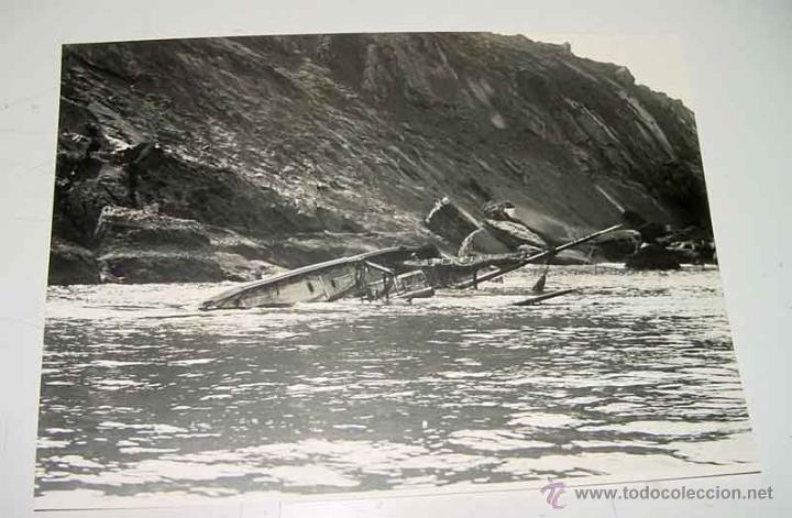 Postcards: ANTIGUA FOTOGRAFIA MUY GRANDE DE SAN SEBASTIAN - TEMPORAL EN 1928 - LLEVA SELLO POR LA PARTE POSTE