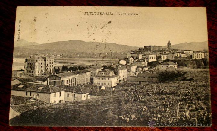 Cartoline: ANTIGUA POSTAL DE FUENTERRABIA - VISTA GENERAL - ED. TIBURCIO BERROTARAN - CIRCULADA.