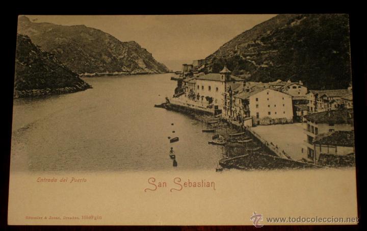 Postcards: ANTIGUA POSTAL DE SAN SEBASTIAN - ENTRADA DEL PUERTO - ED. ROMMLER &amp; JONAS N.10540 - NO CIRCULAD