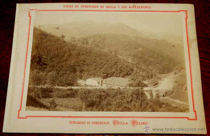 Postkarten: ANTIGUA FOTOGRAFIA ALBUMINA DE URBERUAGA DE UBILLA (VIZCAYA) Y SUS ALREDEDORES, UBILLA, MOLINO, FOTO